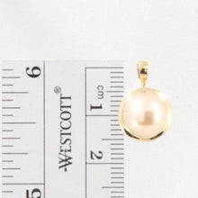 Load image into Gallery viewer, Pink Pearl Pendant ā 14k Yellow Gold Encircles Design