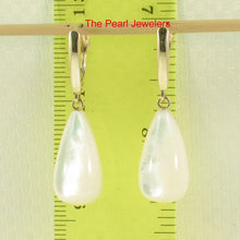 Load image into Gallery viewer, 14K Yellow Gold Raindrop Mother of Pearl Earrings