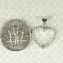 Load image into Gallery viewer, Simple & Beautiful Love Heart 14k White Gold Diamond Pendant