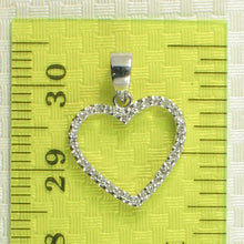Load image into Gallery viewer, Simple & Beautiful Love Heart 14k White Gold Diamond Pendant