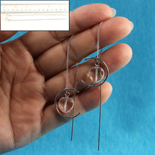 Load image into Gallery viewer, Solid Sterling Silver 925 Crystal Heart Threader Earrings