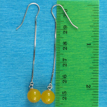 Load image into Gallery viewer, Solid Sterling Silver 925 Box Chain Golden Agate Earrings