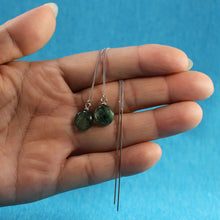 Load image into Gallery viewer, Solid Sterling Silver 925 Green Kyanite Threader Earrings