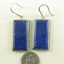 Load image into Gallery viewer, Solid Sterling Silver 925 Lapis Lazuli Antique Hook Earrings