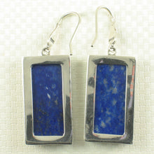 Load image into Gallery viewer, Solid Sterling Silver 925 Lapis Lazuli Antique Hook Earrings