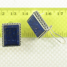 Load image into Gallery viewer, Solid Sterling Silver 925 Lapis Lazuli Omega Clip Earrings