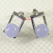 Load image into Gallery viewer, Solid Sterling Silver 925 Lavender Jade Stud Earrings (10mm)