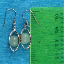 Load image into Gallery viewer, Solid Sterling Silver 925 Lucky Lantern Aventurine Hook Earrings