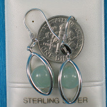 Load image into Gallery viewer, Solid Sterling Silver 925 Lucky Lantern Aventurine Hook Earrings