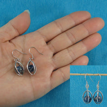 Load image into Gallery viewer, Solid Sterling Silver 925 Lucky Lantern Sodalite Hook Earrings