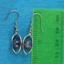 Load image into Gallery viewer, Solid Sterling Silver 925 Lucky Lantern Sodalite Hook Earrings