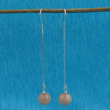 Load image into Gallery viewer, Solid Sterling Silver 925 Box Chain Moonstone Earrings