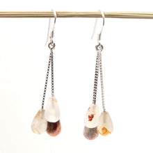 Load image into Gallery viewer, Solid Sterling Silver 925 Multi-Color Agate Box Chain Hook Earrings