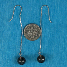 Load image into Gallery viewer, Solid Sterling Silver 925 Box Chain Smoky Quartz Earrings