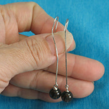 Load image into Gallery viewer, Solid Sterling Silver 925 Box Chain Smoky Quartz Earrings