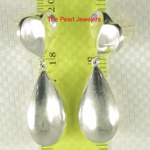 Load image into Gallery viewer, Sterling Silver Dangle Heart & Raindrop Earrings