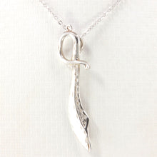 Load image into Gallery viewer, Sterling Silver Sword Pendant Necklace