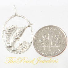 Load image into Gallery viewer, Sterling Silver Swordfish Pendant Necklace