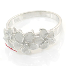 Load image into Gallery viewer, Sterling Silver Triple Plumeria Ring