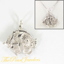 Load image into Gallery viewer, Sterling Silver Tropical Fish Pendant Necklace