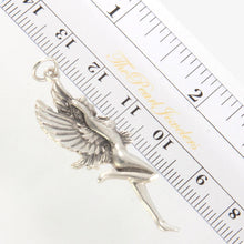 Load image into Gallery viewer, Sterling Silver Winged Fairy Pendant Necklace