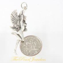 Load image into Gallery viewer, Sterling Silver Winged Fairy Pendant Necklace