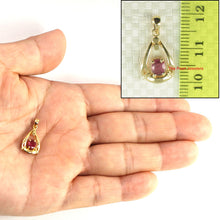 Load image into Gallery viewer, Unique Heart Ruby Pendant in 14k Yellow Gold