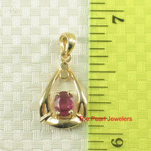 Load image into Gallery viewer, Unique Heart Ruby Pendant in 14k Yellow Gold