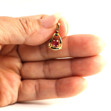 Load image into Gallery viewer, Unique Heart Ruby Pendant in 14k Yellow Gold