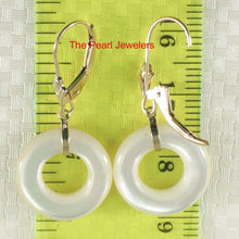 Load image into Gallery viewer, 14K Yellow Gold Donut Mother of Pearl Earrings