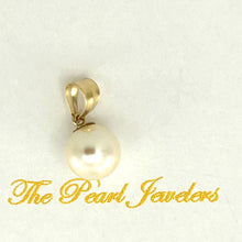 Load image into Gallery viewer, White Pearl Mini Pendant ā 14k Yellow Gold