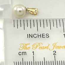 Load image into Gallery viewer, White Pearl Mini Pendant ā 14k Yellow Gold