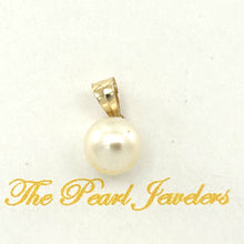 Load image into Gallery viewer, White Pearl Mini Pendant ā 14k Yellow Gold
