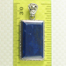 Load image into Gallery viewer, Antique-Style Lapis Rectangle Pendant