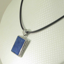 Load image into Gallery viewer, Antique-Style Lapis Rectangle Pendant