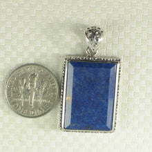 Load image into Gallery viewer, Antique-Style Lapis Rectangle Pendant