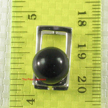 Load image into Gallery viewer, Black Onyx 10 mm Sterling Silver Pendant