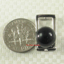 Load image into Gallery viewer, Black Onyx 10 mm Sterling Silver Pendant