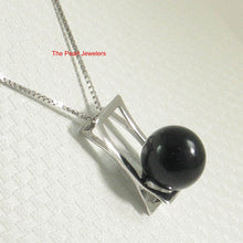 Load image into Gallery viewer, Black Onyx 10 mm Sterling Silver Pendant