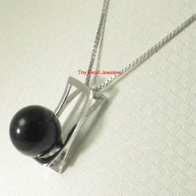 Load image into Gallery viewer, Black Onyx 10 mm Sterling Silver Pendant
