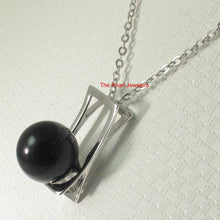 Load image into Gallery viewer, Black Onyx 10 mm Sterling Silver Pendant
