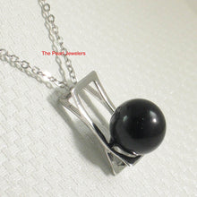 Load image into Gallery viewer, Black Onyx 10 mm Sterling Silver Pendant