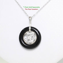 Load image into Gallery viewer, Black Onyx Lucky Dragon Sterling Silver Pendant