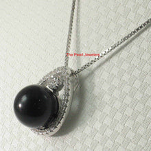Load image into Gallery viewer, Black Onyx Raindrop Flower Pendant