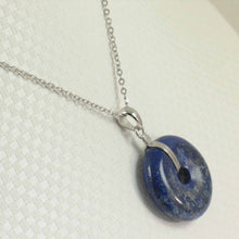 Load image into Gallery viewer, Bold Blue Lapis Donut Pendant