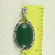 Load image into Gallery viewer, Green Agate Cabochon Oval Pendant