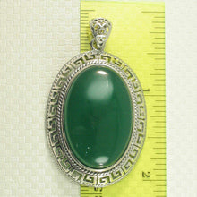Load image into Gallery viewer, Cabochon Oval Green Agate Pendant