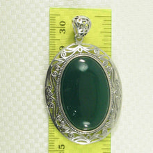 Load image into Gallery viewer, Cabochon Oval Green Agate Pendant