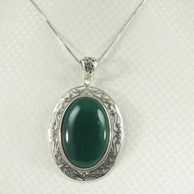 Load image into Gallery viewer, Cabochon Oval Green Agate Pendant