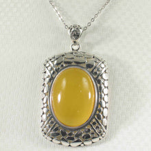 Load image into Gallery viewer, Yellow Agate Cabochon Oval Pendant